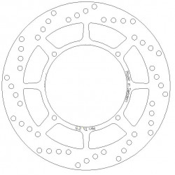 Disque frein avant YZ 125/250/490 1985