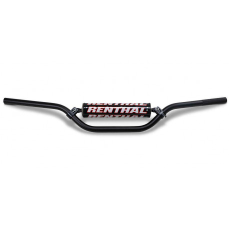 Guidon Renthal Cross/Enduro noir Haut-120mm 809