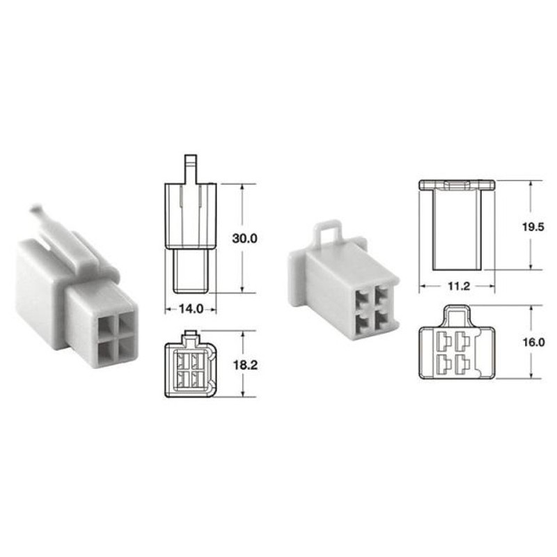 Connecteur 4 voies type 110ML